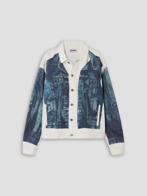 Jean Paul Gaultier Trompe l'oeil printed denim jacket