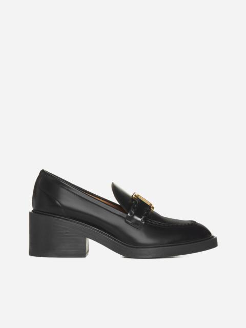 Chloé marcie leather loafers