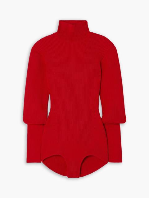 MAGDA BUTRYM Ribbed-knit turtleneck bodysuit