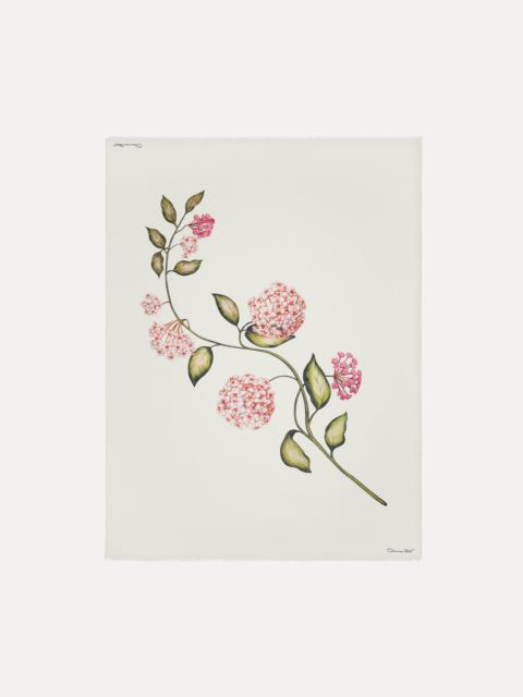Oscar de la Renta PORCELAIN FLOWER MODAL CASHMERE SCARF