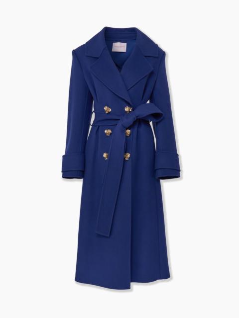 CAROLINA HERRERA Double-Faced Wool Long Peacoat