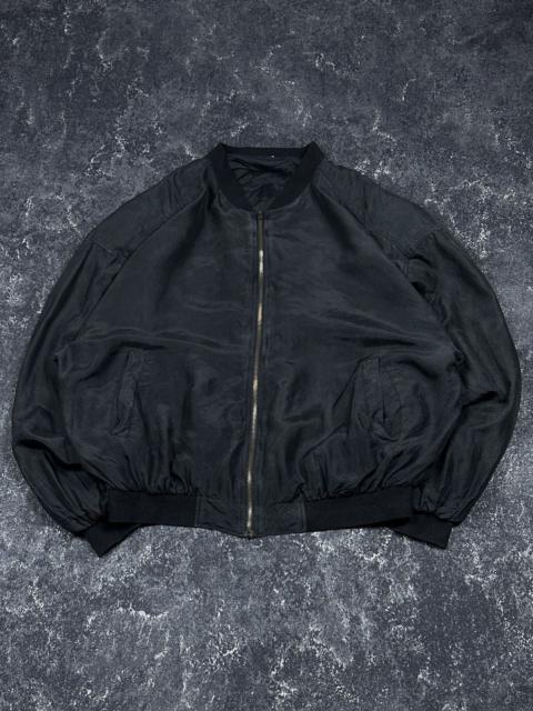 Other Designers Japanese Brand - Vintage 90s LGB Style Silk Bomber Black Jacket