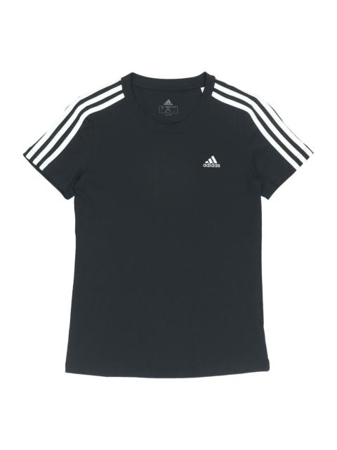 adidas (WMNS) adidas W 3s T Sports Round Neck Short Sleeve Black T-Shirt GL0784
