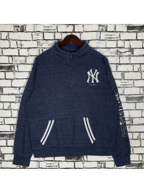 Other Designers Vintage New Era MLB New York Yankees Embroidery Hulf Zip