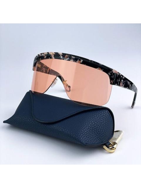 Loewe NEW Loewe LW40034U 55S Shiny Colour Havana Bordeaux Mask Shield Women Sunglasses