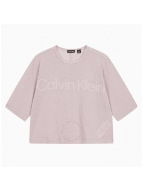 Other Designers Calvin Klein Womens All Mesh Relaxed T-shirt