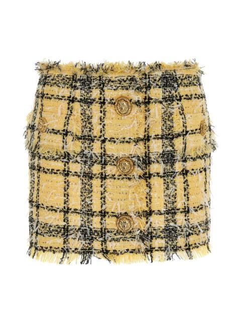 Balmain Lurex tweed skirt