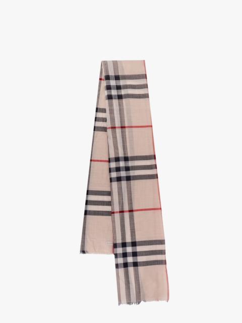 Burberry Burberry Men Certified Wool And Silk Scarf