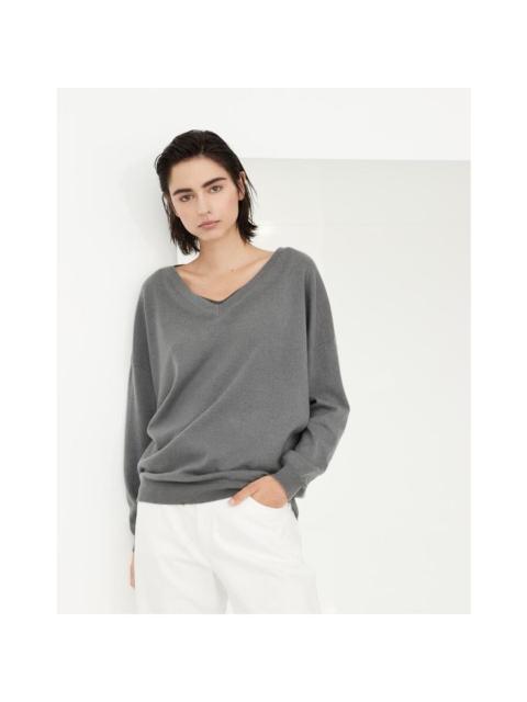 Brunello Cucinelli Brunello Cucinelli Wogrey Wool V Neck Sweater