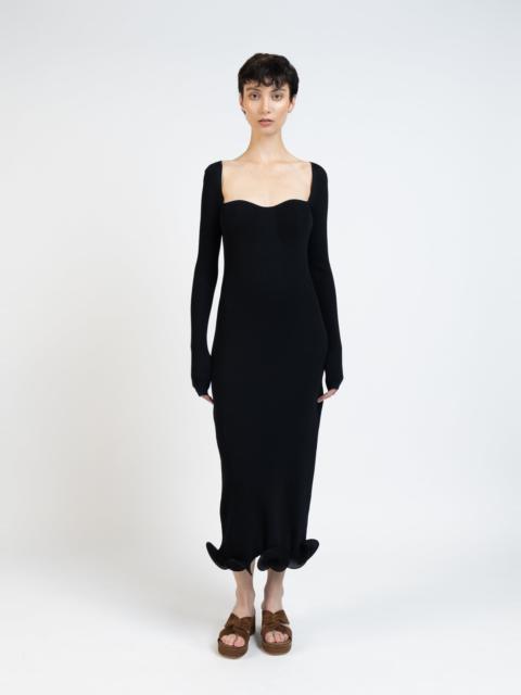 Elleme Long Sleeve Knit Dress/Black