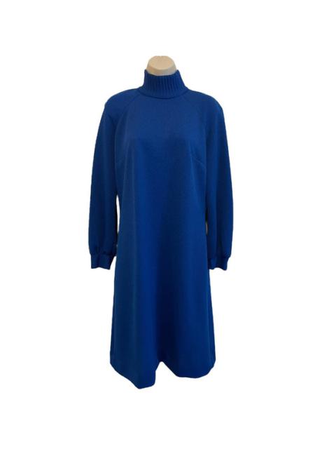 Other Designers Vintage 1970's Threads by Jerrie Lurie Mod Cobalt Blue Dress Size 14