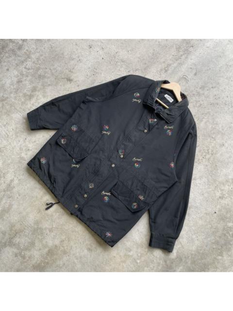 Other Designers Vintage Japanese Brand Black Zip & Button Jacket