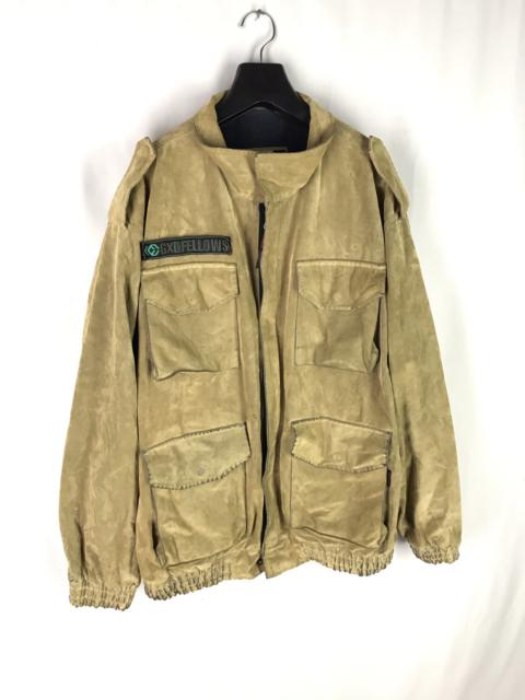 Other Designers Japanese Brand - COMMERCIAL ANARCHY MILITARY SUEDE RAYON SAFARI JACKET
