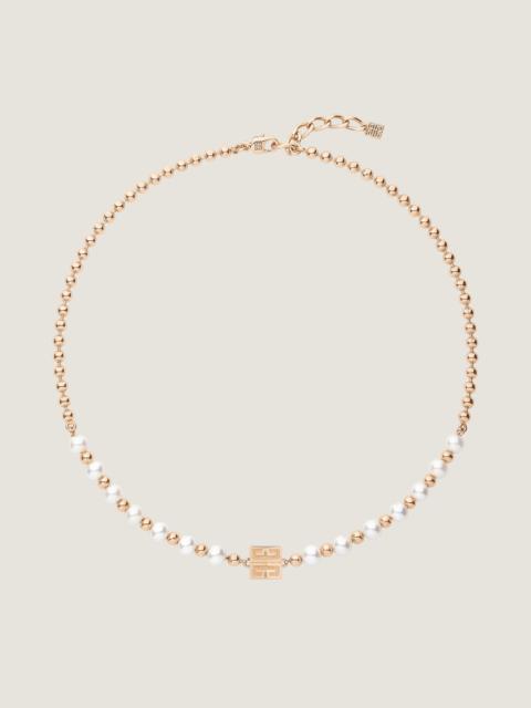 Givenchy 4G NECKLACE IN METAL WITH PEARLS