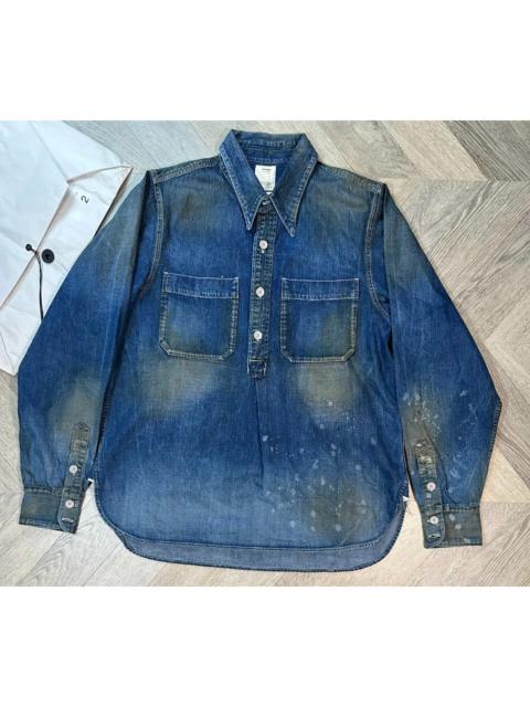 visvim Visvim 18aw Alpha P.O. Shirt L/S Dry Denim 