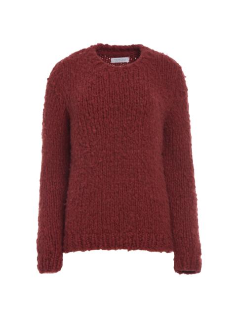 GABRIELA HEARST Lawrence Knit Sweater in Burnt Sienna Welfat Cashmere