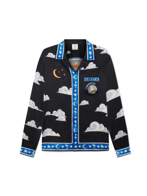 CASABLANCA The Four Elements Long Sleeve Silk Shirt | Casablanca Paris