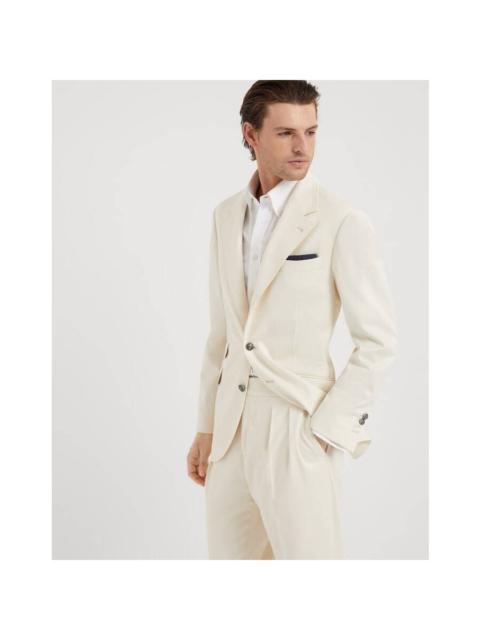Brunello Cucinelli Brunello Cucinelli Off White Wool Cotton Blazer