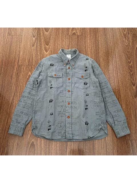 visvim VISVIM WALLY SHIRT — Quality Product: Embroidered Flannel Graffiti Shirt