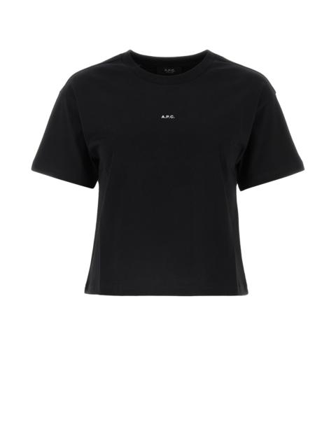A.P.C. Black cotton t-shirt