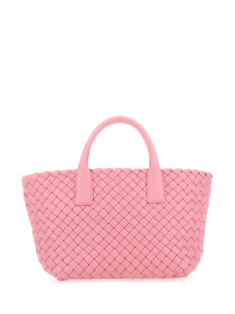 Bottega Veneta Bottega Veneta Women Pink Leather Mini Cabat Handbag