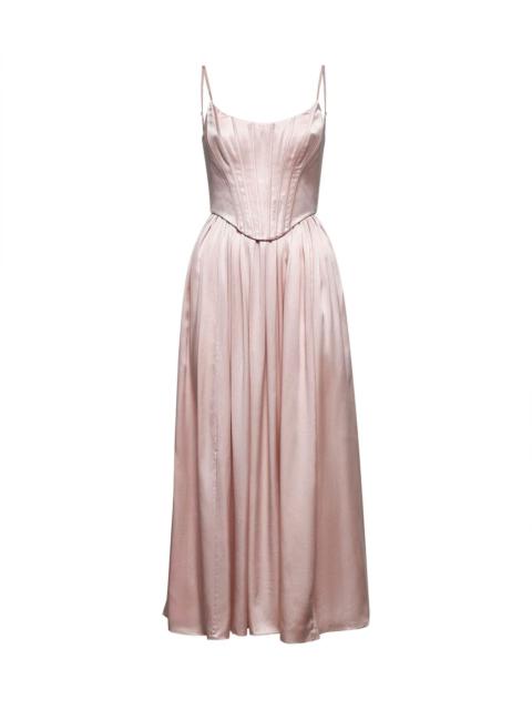 Zimmermann Zimmermann Women Zimmermann Light Pink Corset Midi Dress
