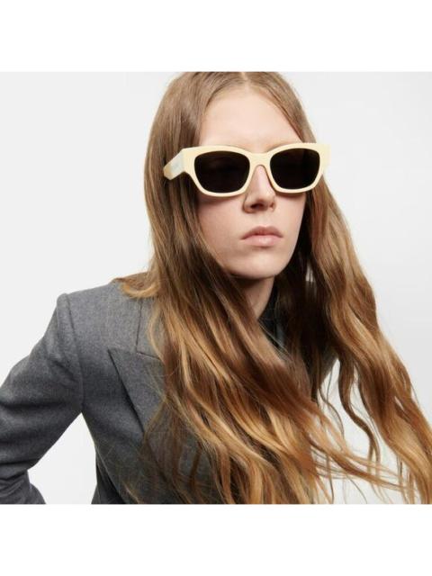 CELINE NEW Celine CL40197U 39A MONOCHROMS Light Brown Smoke Unisex Cat Eye Sunglasses