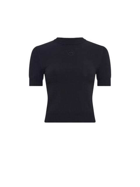 Marine Serre Moon Logo Knit SS Crewneck Sweater