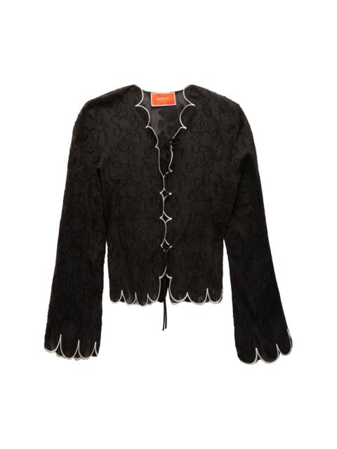 La DoubleJ embroidered crop jacket