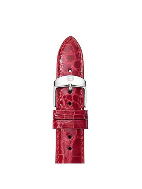 Michele - Michele Special Editions 18mm Lipstick Red Alligator Watch Strap MS18AA010630