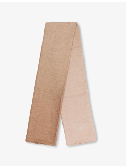 GUCCI GG Jacquard-Print Silk-Wool Blend Scarf