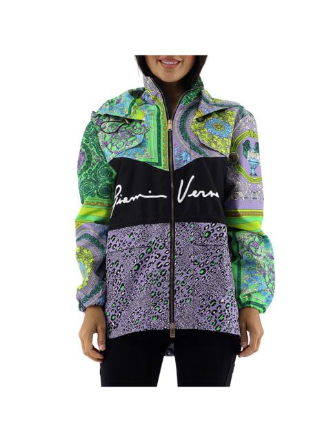 Versace Barocco Patchwork Print Hooded Jacket