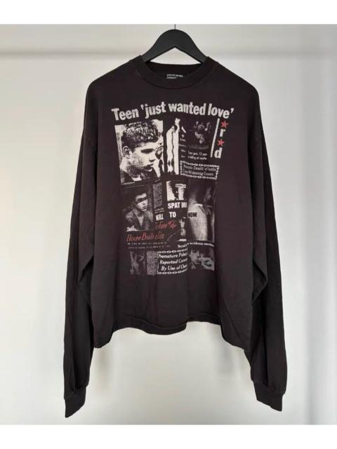 Enfants Riches Déprimés Enfants Riches Deprimes ERD24FW Teen Just Wanted Love Long Sleeve T-Shirt