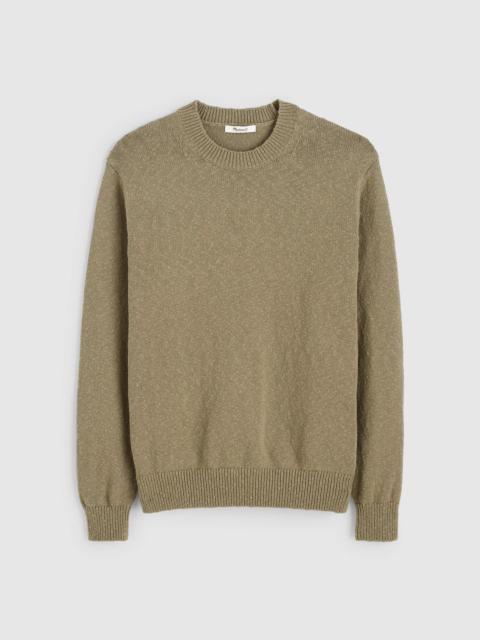 Madewell Crewneck Sweater in Textured Cotton
