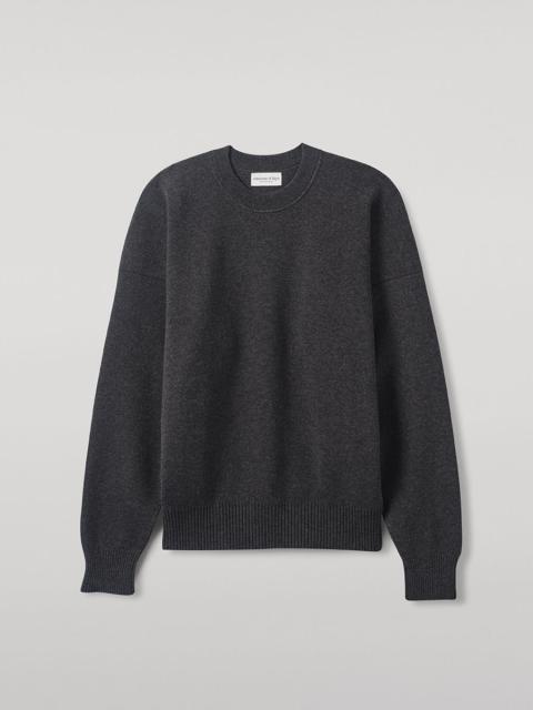 Johnstons of Elgin Relaxed Milano Stitch Grey Jumper