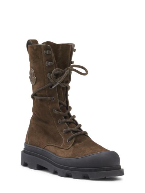 Moncler Moncler Vera Lace-Up Boot in Vintage Olive Green at Nordstrom