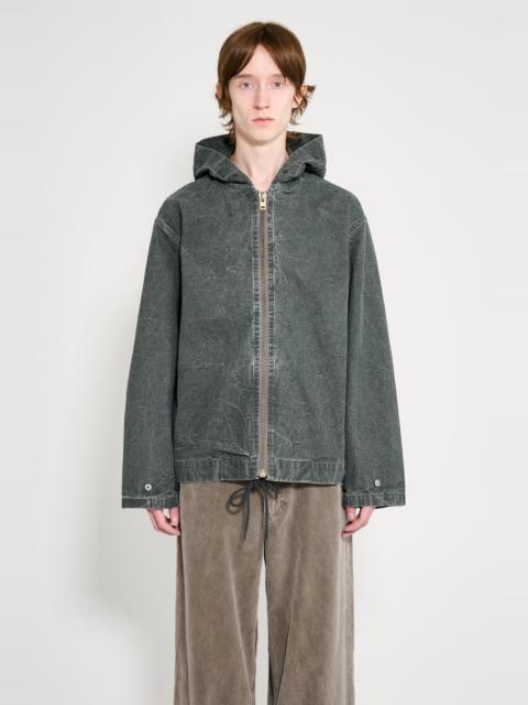 A.PRESSE A.PRESSE VINTAGE US NAVY ZIP HOOD OLIVE