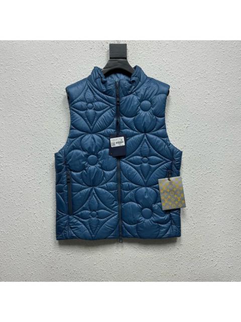 Louis Vuitton LOUIS VUITTON LV blue embossed monogram full-print cotton vest