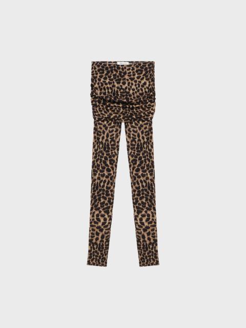 Blumarine ANIMALIER PRINT JERSEY LEGGINGS