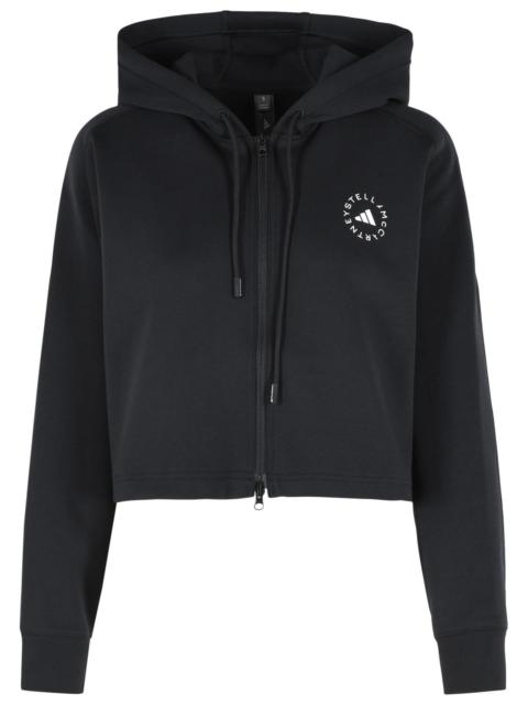 adidas Adidas By Stella Mccartney Black Cotton Blend Sweatshirt