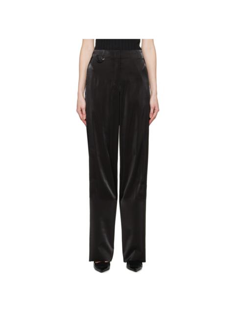JACQUEMUS Black Les Sculptures  'Le pantalon Cubo' Trousers