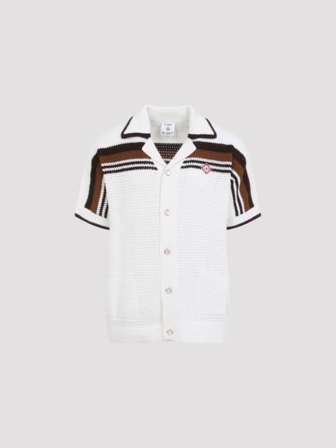 CASABLANCA Casablanca Short-Sleeve Crochet Shirt Men