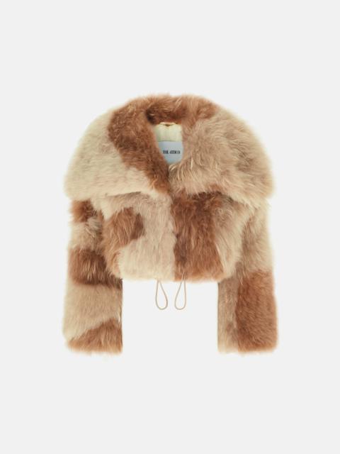 THE ATTICO BICOLOR BEIGE JACKET