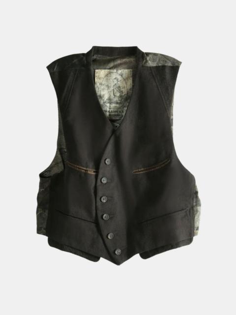 Ziggy Chen 0M2530110-85 ASYMMETRIC PATCHWORK VEST