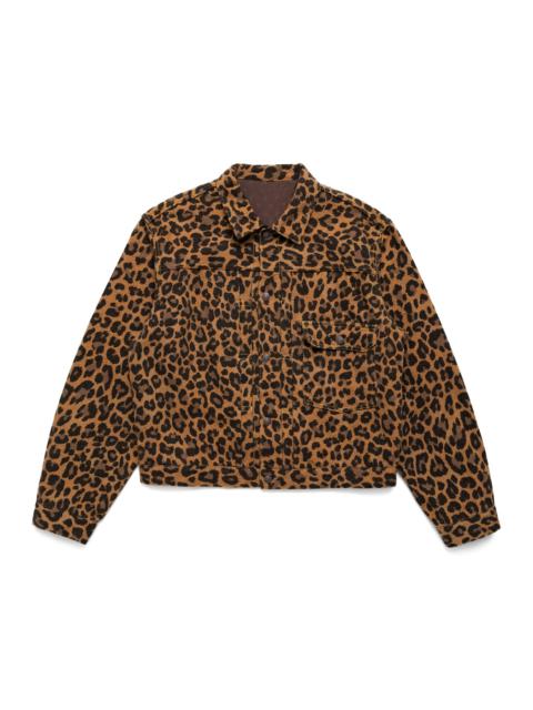 Kapital Twill Aging Wool Leopard 1st Jacket - Brown