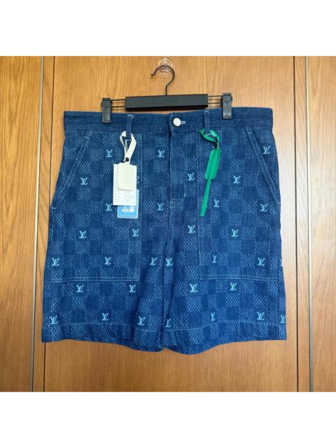 Louis Vuitton Louis Vuitton Plaid Denim Shorts