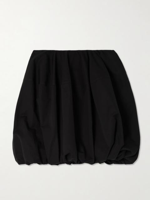 Alaïa Gathered Cotton-poplin Mini Skirt