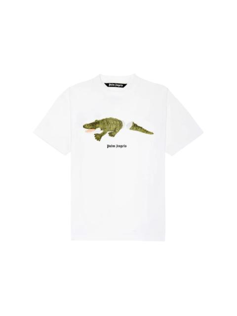 Palm Angels Palm Angels Crocodile Print T-shirt White