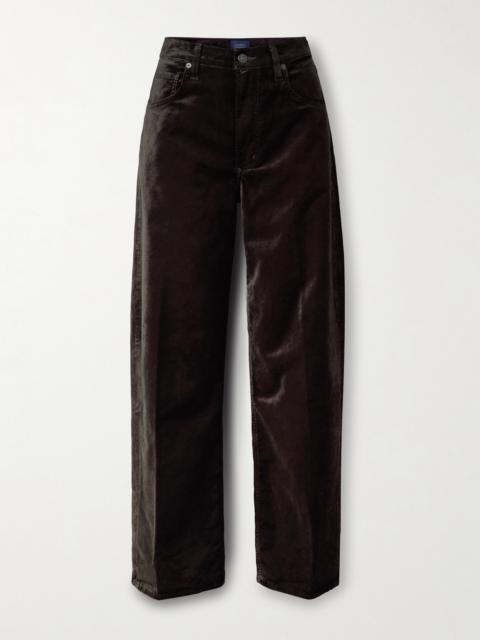 Citizens of Humanity Ayla Baggy Cotton-blend Velvet Wide-leg Pants