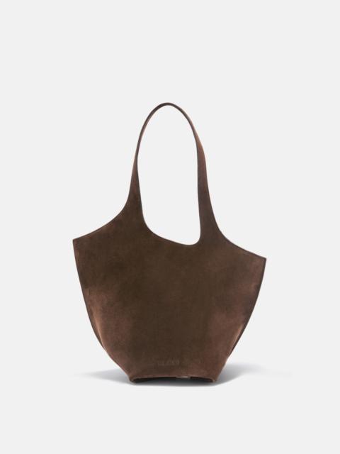 THE ATTICO ''LA SCOOP'' DARK BROWN SHOULDER BAG